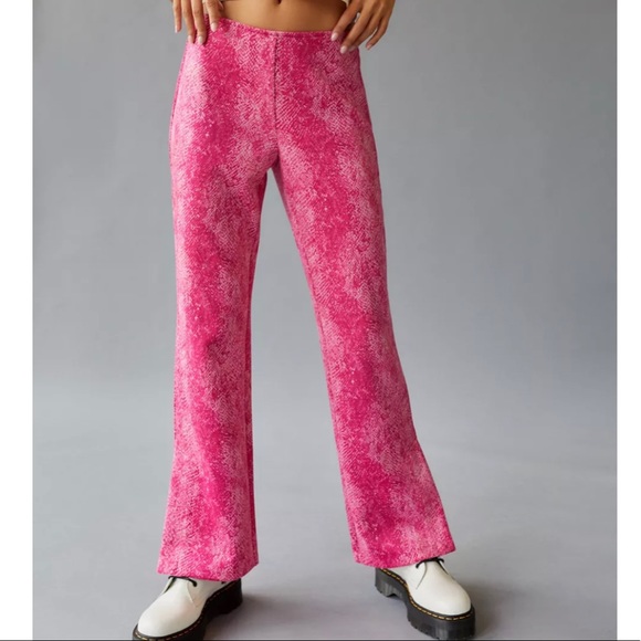 Uo Vivica Low Rise Faux Leather Pant 